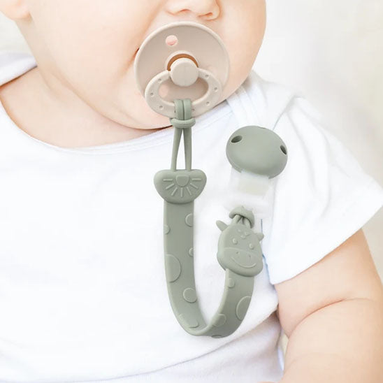 attache tétine en silicone
