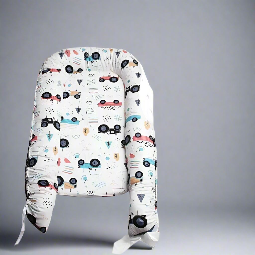 Berceau Bébé - NidPortableBébé™ - Voiture Bleue - Univers de Joy