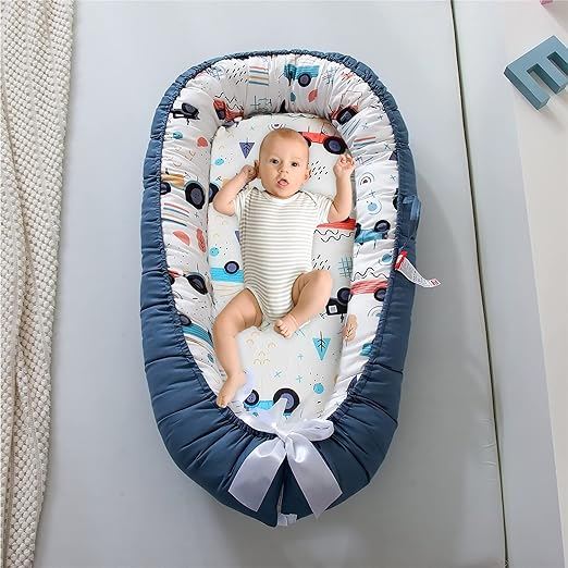 Berceau Bébé - NidPortableBébé™ - Voiture Bleue - Univers de Joy