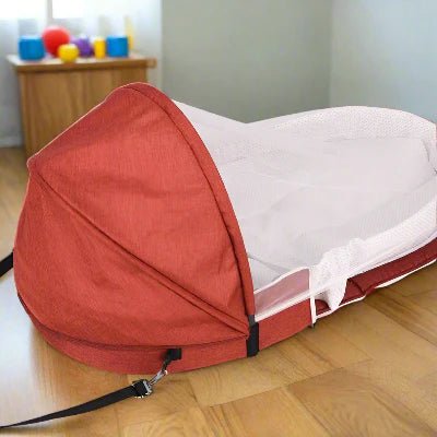 Berceau de Voyage - BabyNest™ - Rouge - Univers de Joy