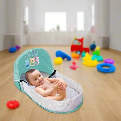 Berceau de Voyage - BabyNest™ - Vert - Univers de Joy