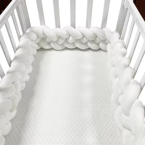 Tour de Lit Bébé - CozyKnot™ - Blanc - Univers de Joy