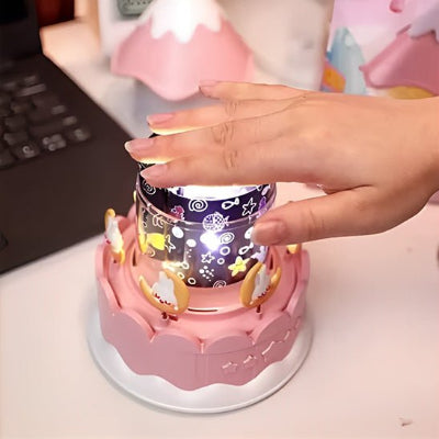 veilleuse projection rose moonhalo