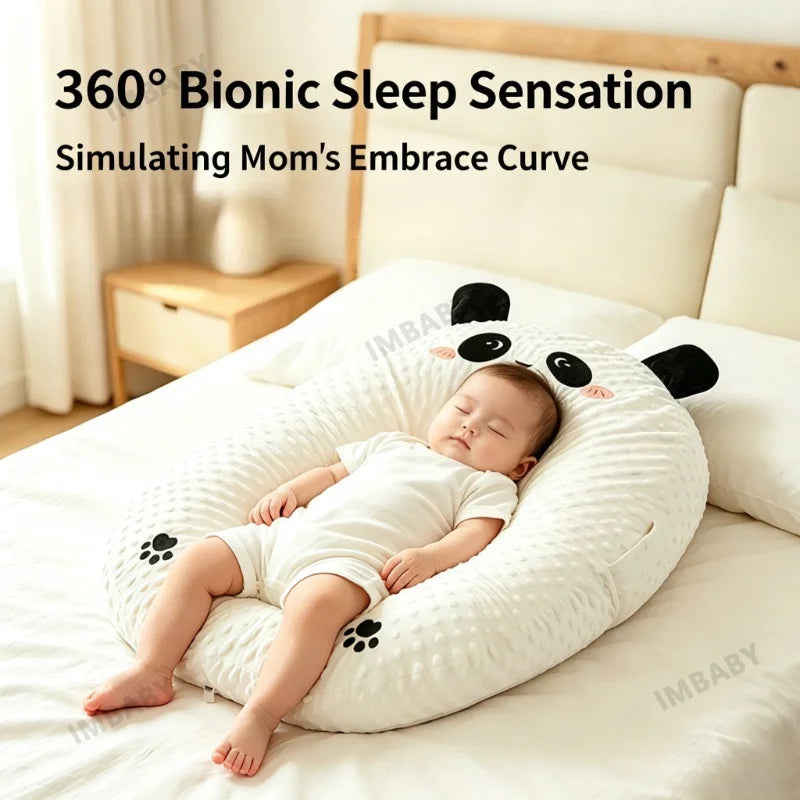 IMBABY Baby Anti-Reflux Pillow 30°Incline Cushion for Baby Feeding Pillow Back Support Pad Multi Functional with Removable Cover