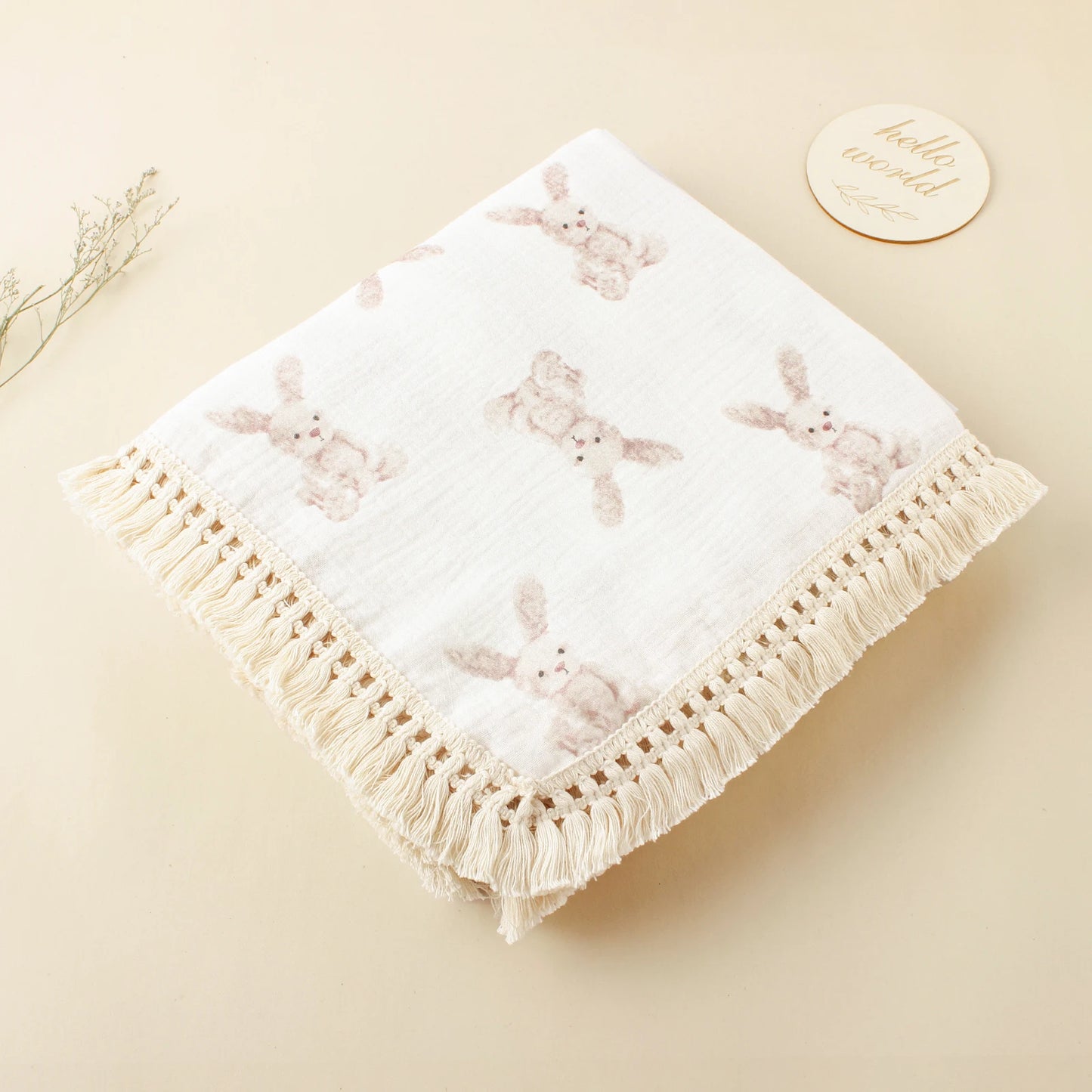 New Cute Printted Baby Wrap Blanket Organic Cotton Tassel Blanket For Trip Children Soft Bath Towel Kids Sleep Cover Blanket
