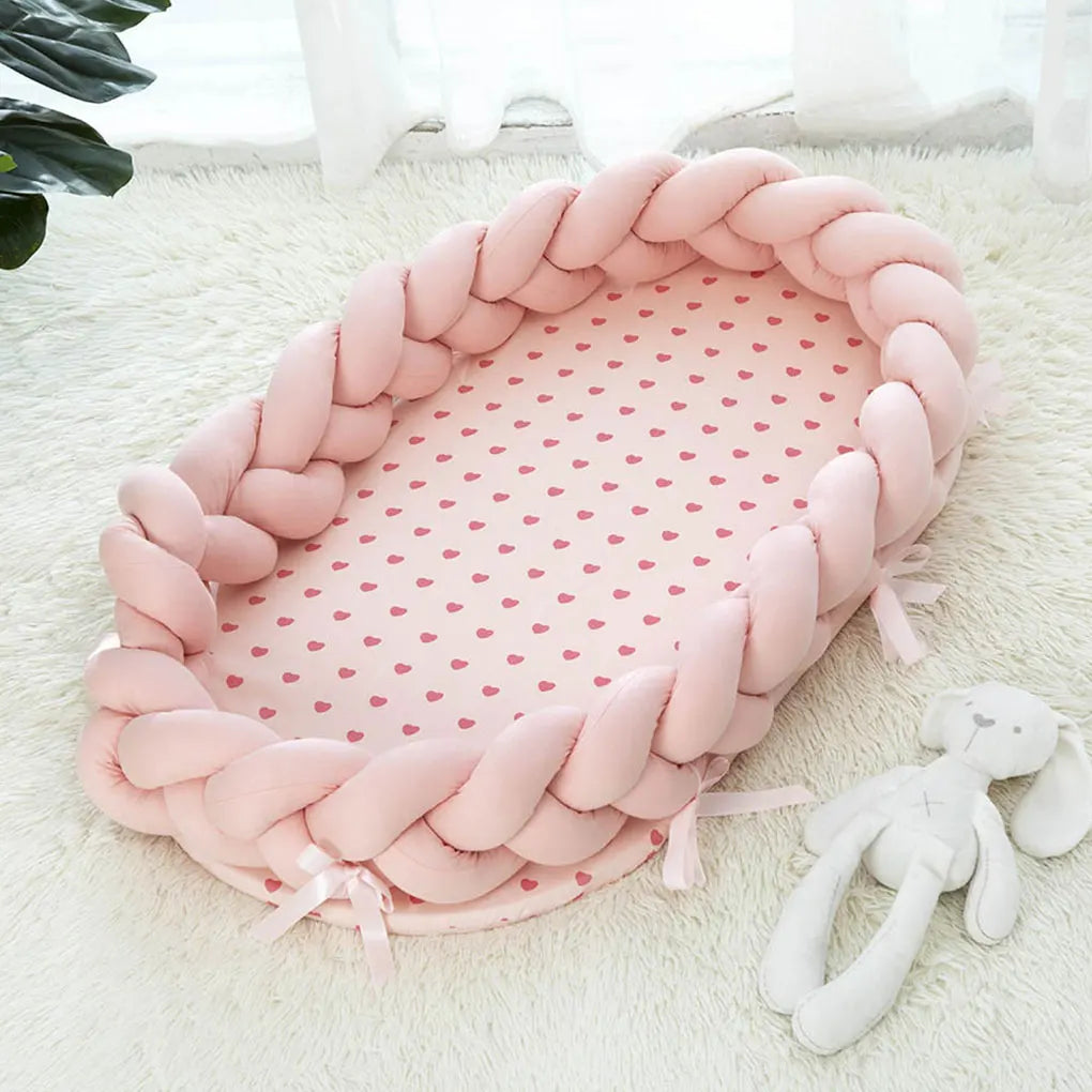 Foldable Baby Cot Reducer Newborn Infant Pod Cocoon Breathable Multifunctional Portable Baby Nest Bed Travel Beds 90 x 50 cm