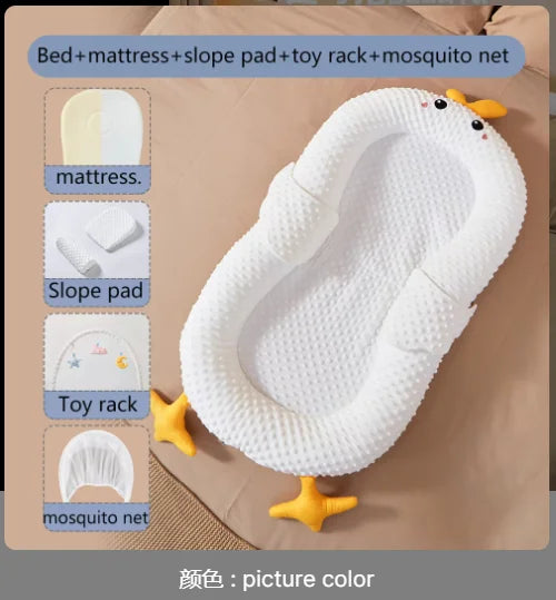 Custom Wholesale baby anti-pressure movable portable bed in bed crib in bed set newborn sleeping artifact anti-jump