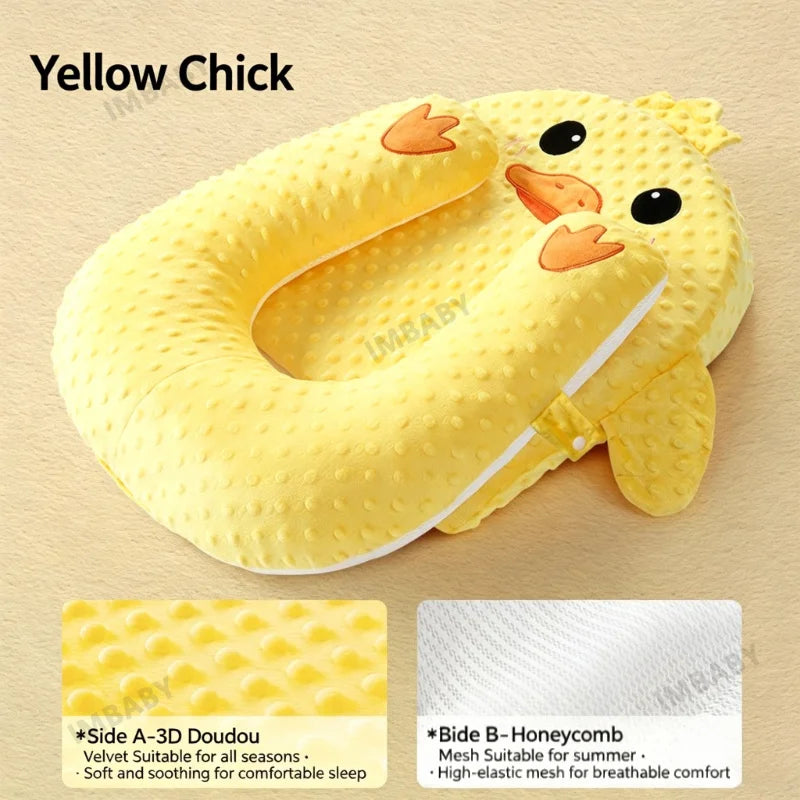 IMBABY Baby Anti-Reflux Pillow 30°Incline Cushion for Baby Feeding Pillow Back Support Pad Multi Functional with Removable Cover