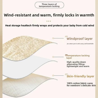 High Quality Cotton Newborn Swaddle Blanket with Cute Bunny Ears Hospital Delivery Wrap Extra Soft Thermal Baby Swaddling New