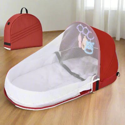 Berceau de Voyage - BabyNest™ - Rouge - Univers de Joy