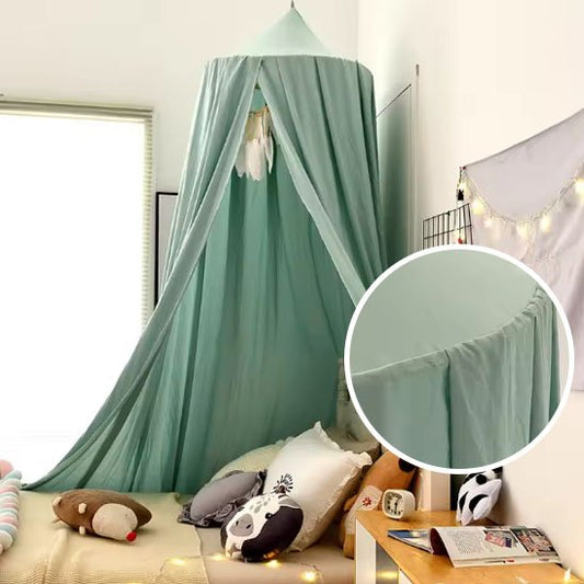Ciel de lit bébé vert
