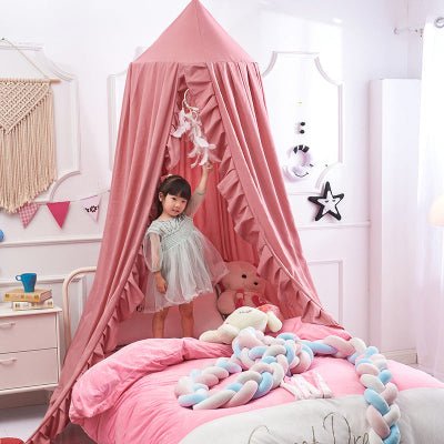 CIEL DE LIT POUR BEBE |LullaDome™ - rose foncé - Univers de Joy