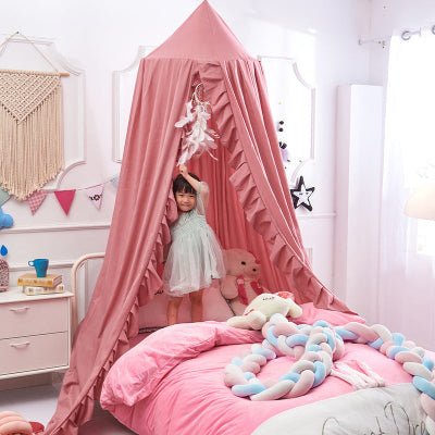 CIEL DE LIT POUR BEBE |LullaDome™ - rose foncé - Univers de Joy