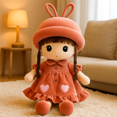 doudou bébé lili rouge