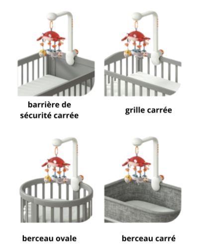 Mobile pour lit bébé types lit