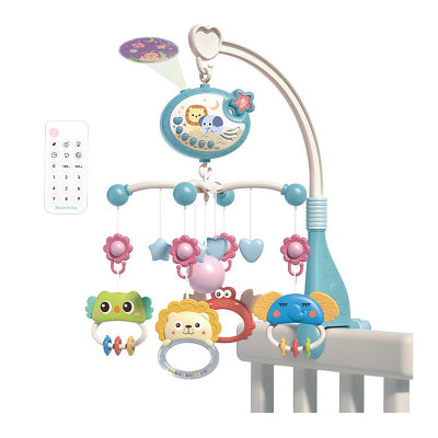 mobile musical bébé bleu