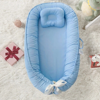 reducteur de lit bebe SlaapNestje™ bleu