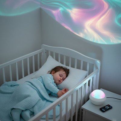 VEILLEUSE BÉBÉ PROJECTION PLAFOND | Stellaire™ - Univers de Joy